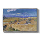 Wheat Field with Reaper, Auvers, 1888 - Floater Framed Canvas Print