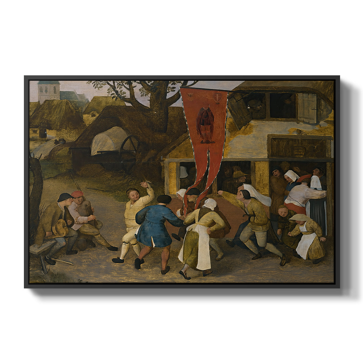 A Village Fair, c. 1567-1569 - Floater Framed Canvas Print