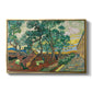 The Garden of Saint-Paul Hospital, 1889 - Floater Framed Canvas Print