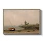 The Stranded Boat, 1863 - Floater Framed Canvas Print