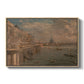 Somerset House Terrace from Waterloo Bridge, c. 1819 - Floater Framed Canvas Print