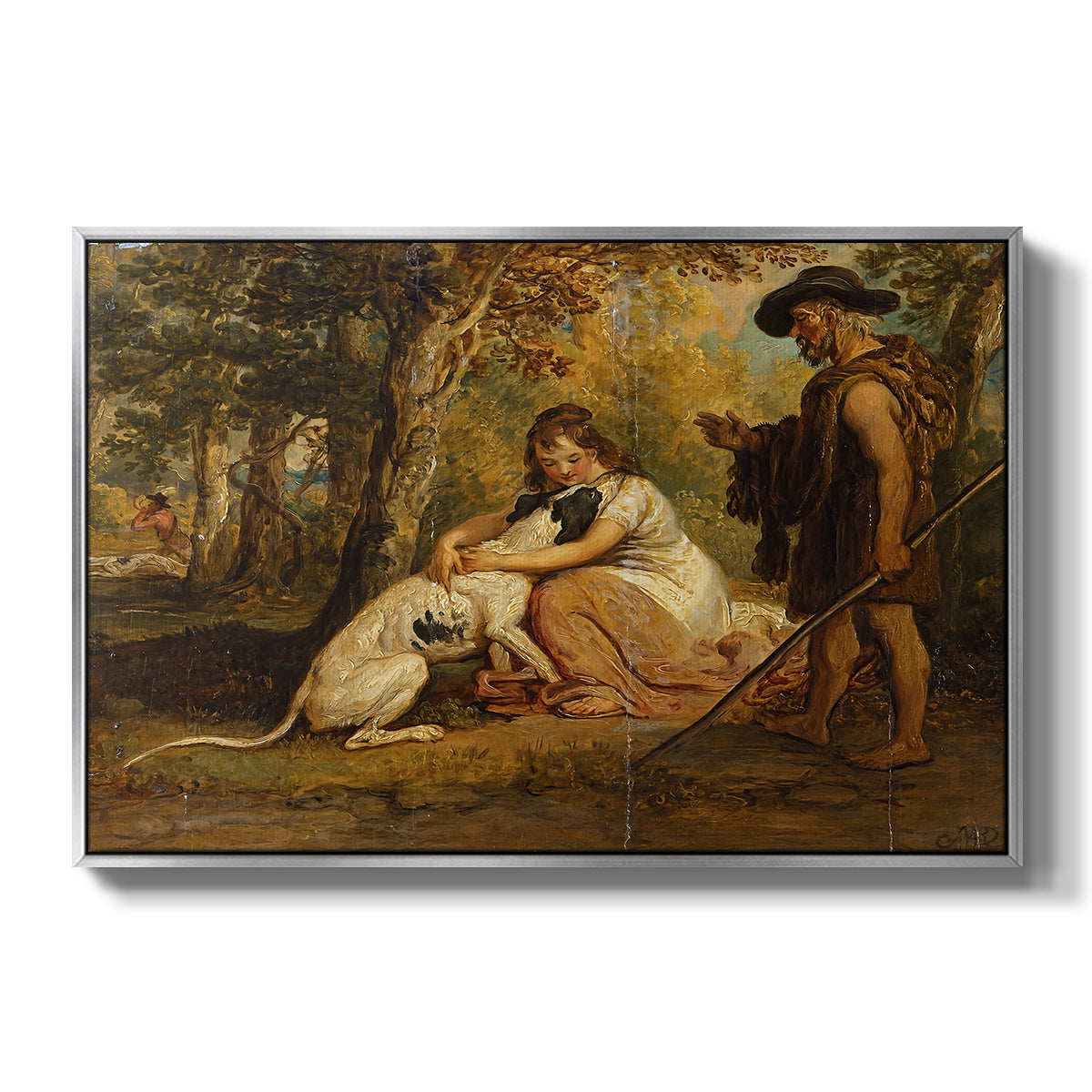 Measure for Measure, or The Biter Bit, 1840 - Floater Framed Canvas Print