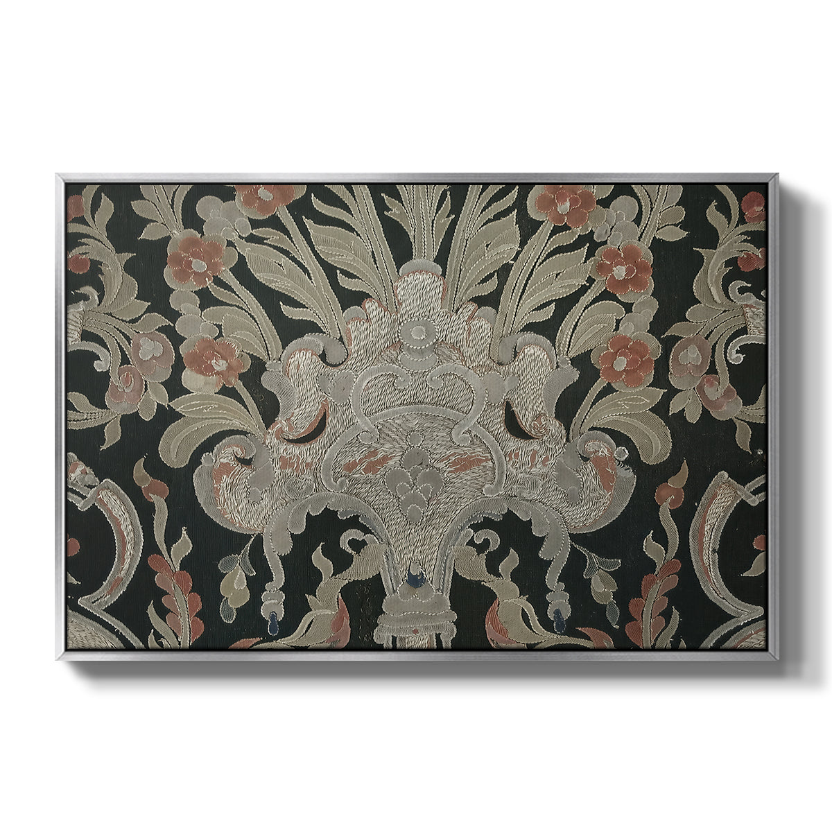 Hanging (Printed Textile), c. 18th Century - Floater Framed Canvas Print