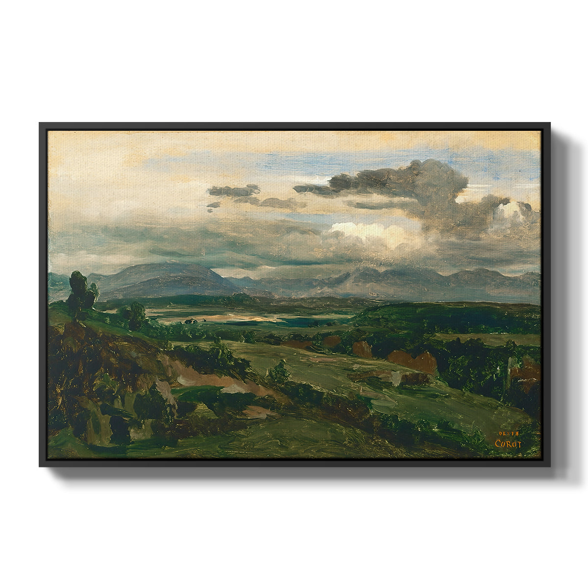 Civita Castellana, c. 1860s - Floater Framed Canvas Print