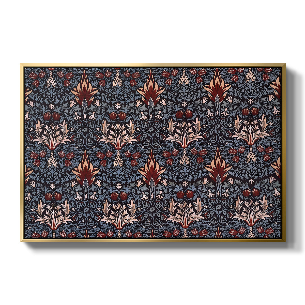 Snakeshead (Printed Textile), c. 1876 - Floater Framed Canvas Print