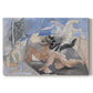 Canvas art print portraying a mythological minotaur in surreal sketch composition, set against a white background