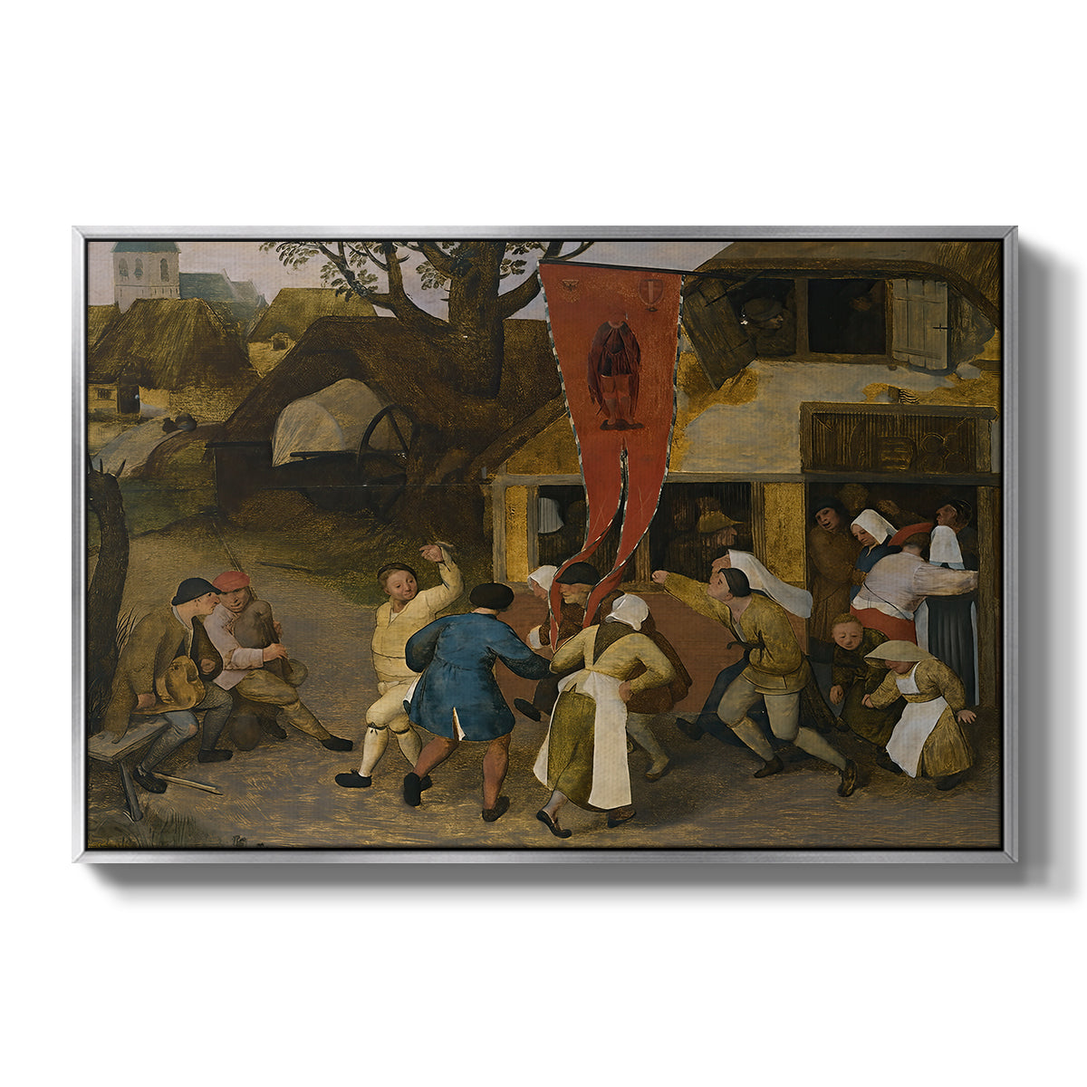 A Village Fair, c. 1567-1569 - Floater Framed Canvas Print