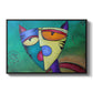 Celestial Cat - Floater Framed Canvas Print