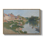 Les Andelys, Côte d'Aval, 1886 - Floater Framed Canvas Print