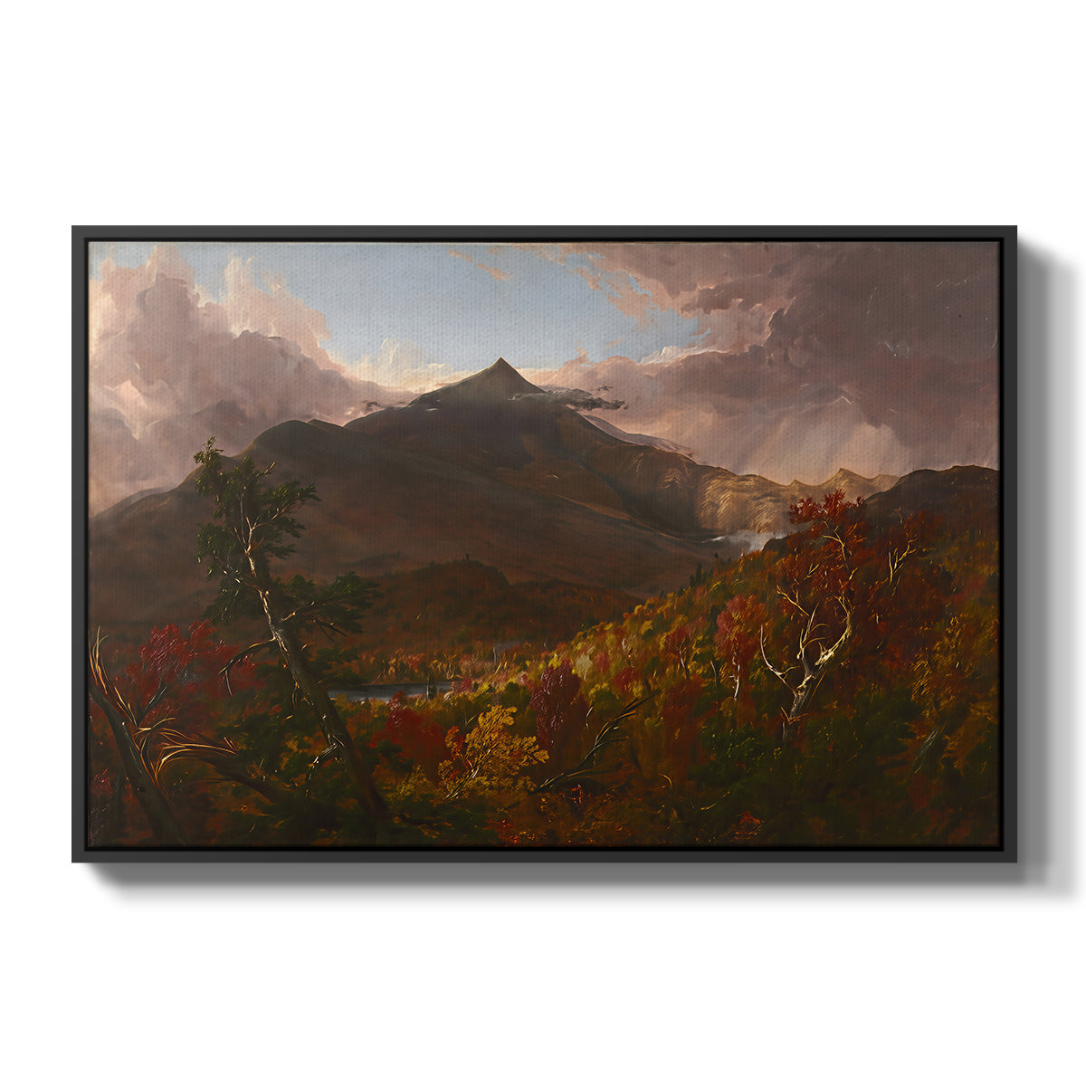 View of Schroon Mountain, Essex County, New York, After a Storm, 1838 - Floater Framed Canvas Print