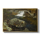 By the Mill Pond (En Mølledam), 1850 - Floater Framed Canvas Print