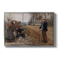 People by a Road, 1893 - Floater Framed Canvas Print