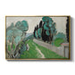 Landscape with Cypresses and Olive Trees near Nice, c. 1918 - Floater Framed Canvas Print