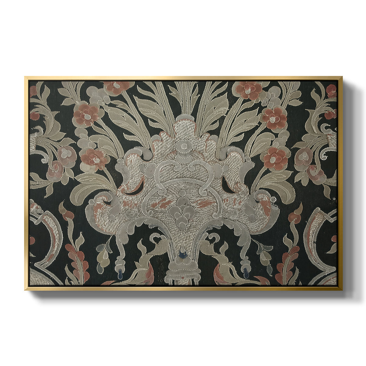 Hanging (Printed Textile), c. 18th Century - Floater Framed Canvas Print