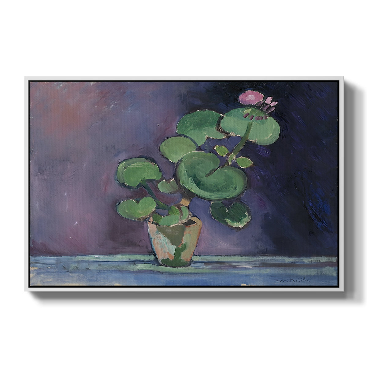 Geranium, 1909 - Floater Framed Canvas Print