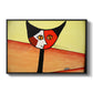 Picasso's Cat–El Gato - Floater Framed Canvas Print