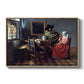 The Glass of Wine, c. 1660 - Floater Framed Canvas Print