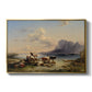 Shepherds and Cattle on Lake Attersee, 1852 - Floater Framed Canvas Print