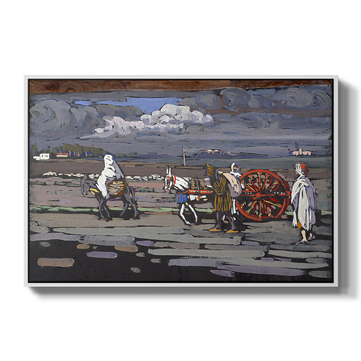 Country Road (Landstrasse), 1905 - Floater Framed Canvas Print