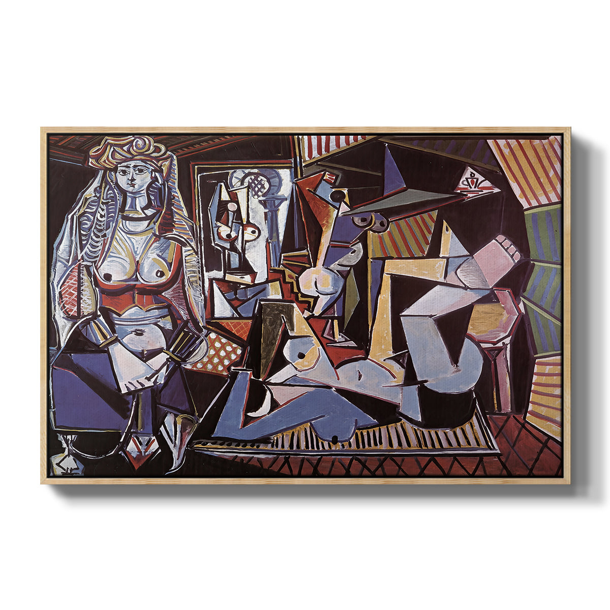 Women of Algiers (Version O), 1955 - Floater Framed Canvas Print