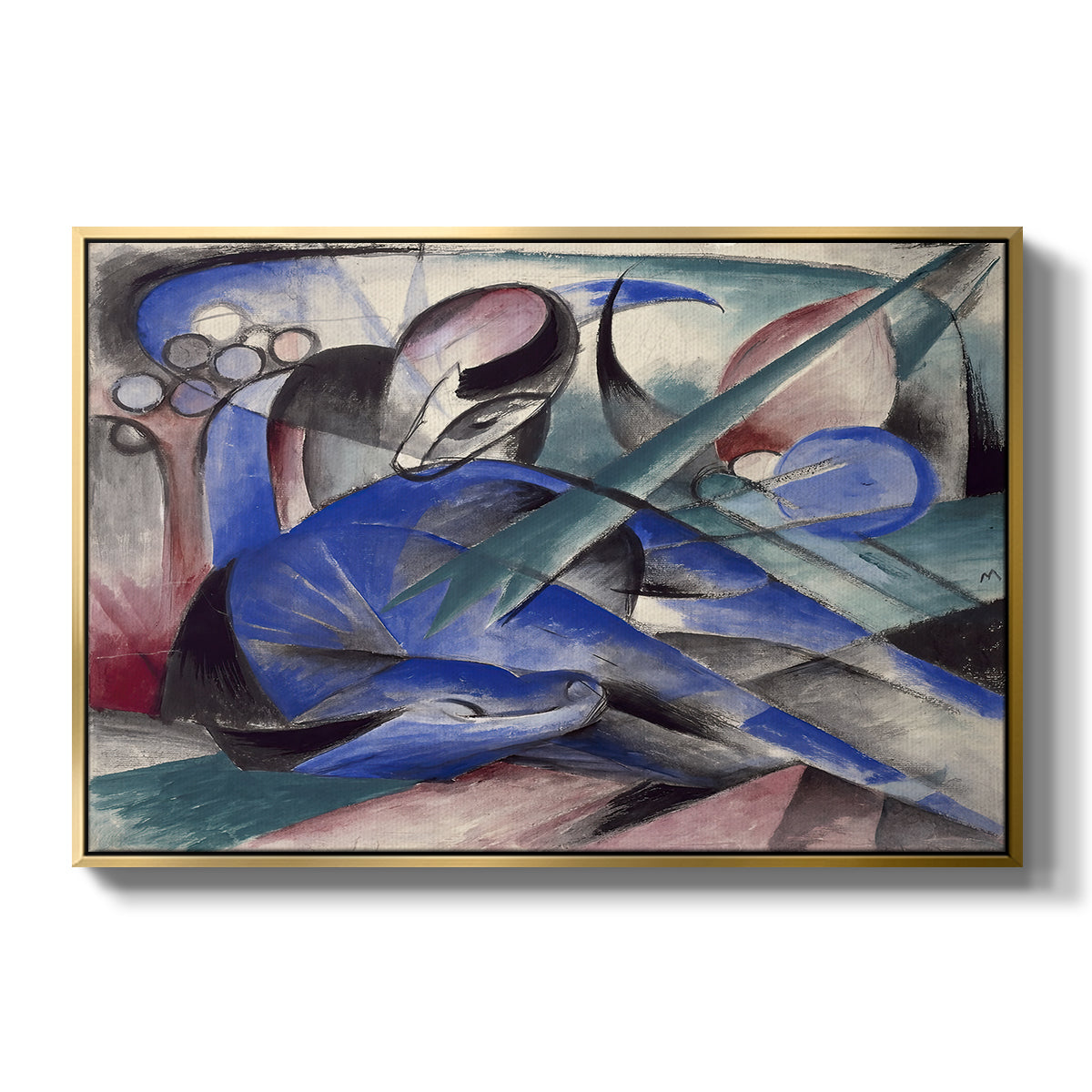 Dreaming Horse, 1913 - Floater Framed Canvas Print