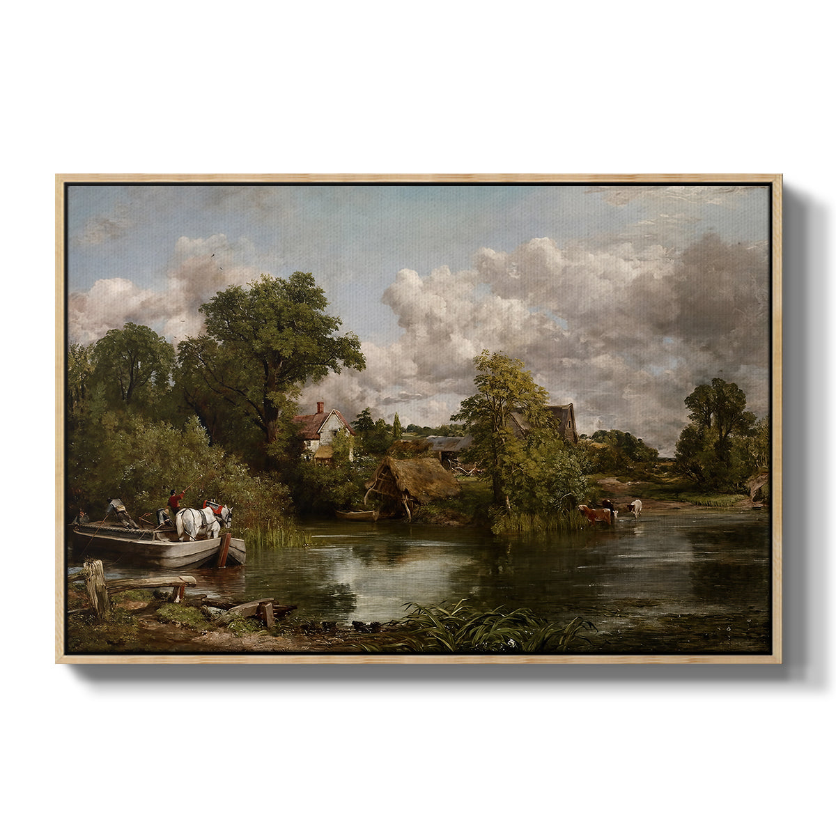 The White Horse, 1819 - Floater Framed Canvas Print