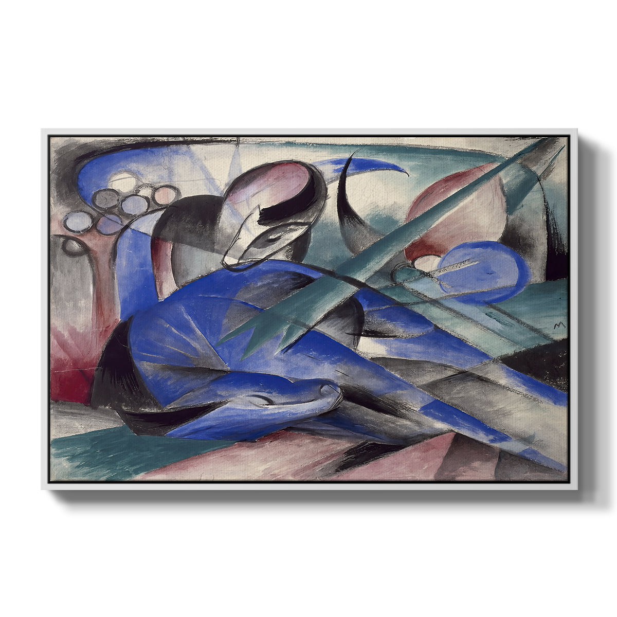Dreaming Horse, 1913 - Floater Framed Canvas Print