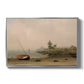 The Stranded Boat, 1863 - Floater Framed Canvas Print