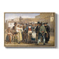 A Charlatan Selling Blacking in the Piazza Barberini in Rome, c. 1840-1849 - Floater Framed Canvas Print