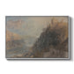 Rheinfels Looking to Katz and Gourhausen, 1817 - Floater Framed Canvas Print
