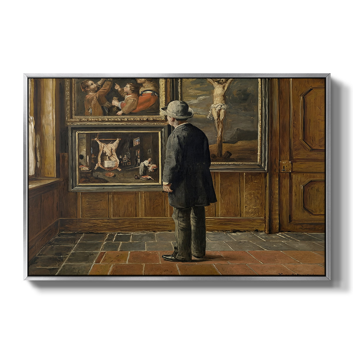 The Picture Lover, 1884 - Floater Framed Canvas Print