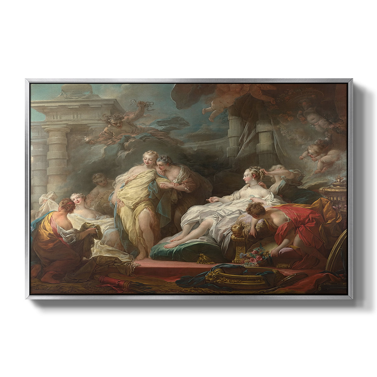 Psyche Showing Her Sisters Her Gifts from Cupid, 1753 - Floater Framed Canvas Print