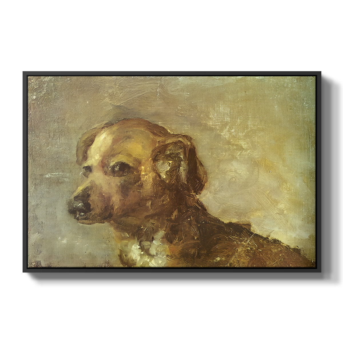 Cliper, the Artist's Dog, 1895 - Floater Framed Canvas Print