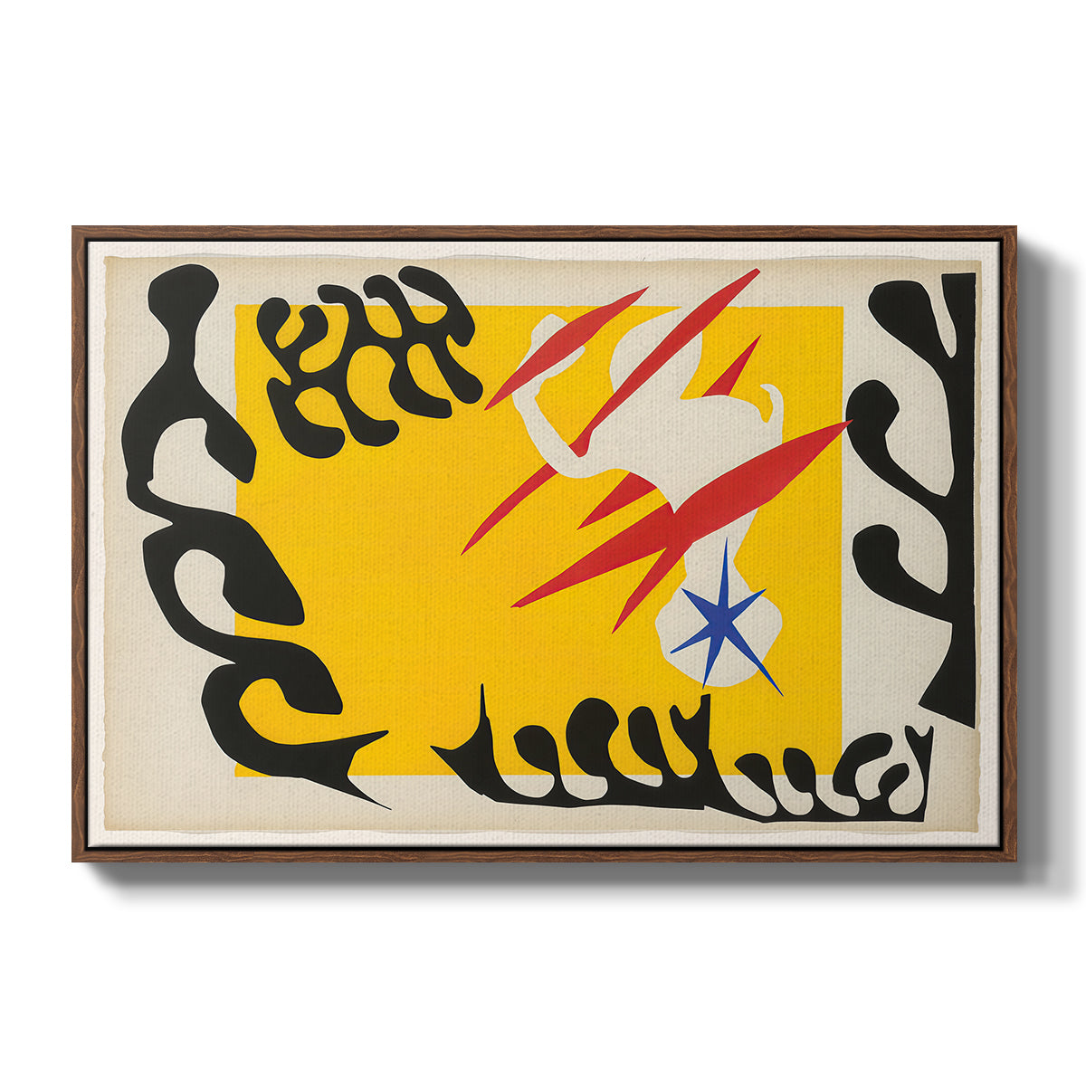 The Nightmare of the White Elephant, from Jazz, 1947 - Floater Framed Canvas Print