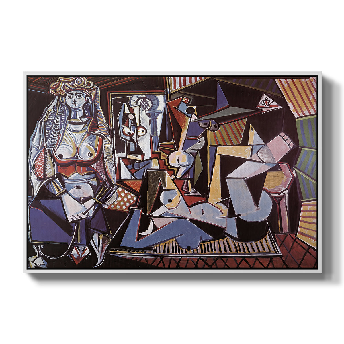 Women of Algiers (Version O), 1955 - Floater Framed Canvas Print