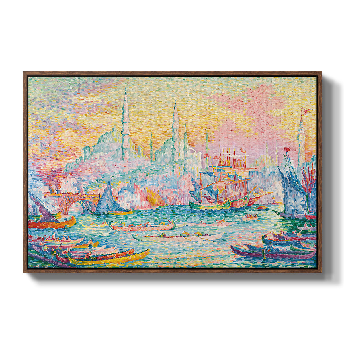 The Golden Horn, Constantinople, 1907 - Floater Framed Canvas Print