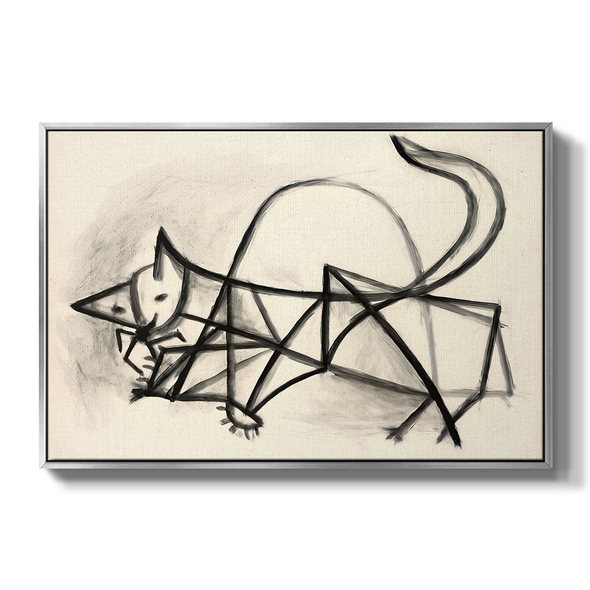 Study of a Cat (Étude de chat), 1946 - Floater Framed Canvas Print