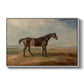 Dr. Syntax, a Bay Racehorse, Standing in a Coastal Landscape, an Estuary Beyond, c. 1820 - Floater Framed Canvas Print
