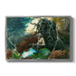 Campfire, Adirondacks, 1892 - Floater Framed Canvas Print
