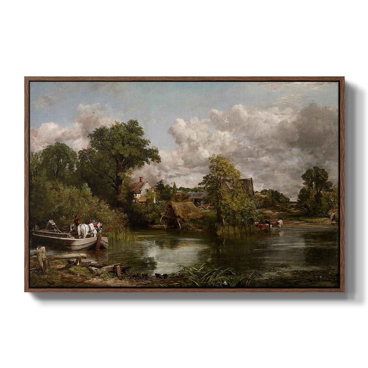 The White Horse, 1819 - Floater Framed Canvas Print