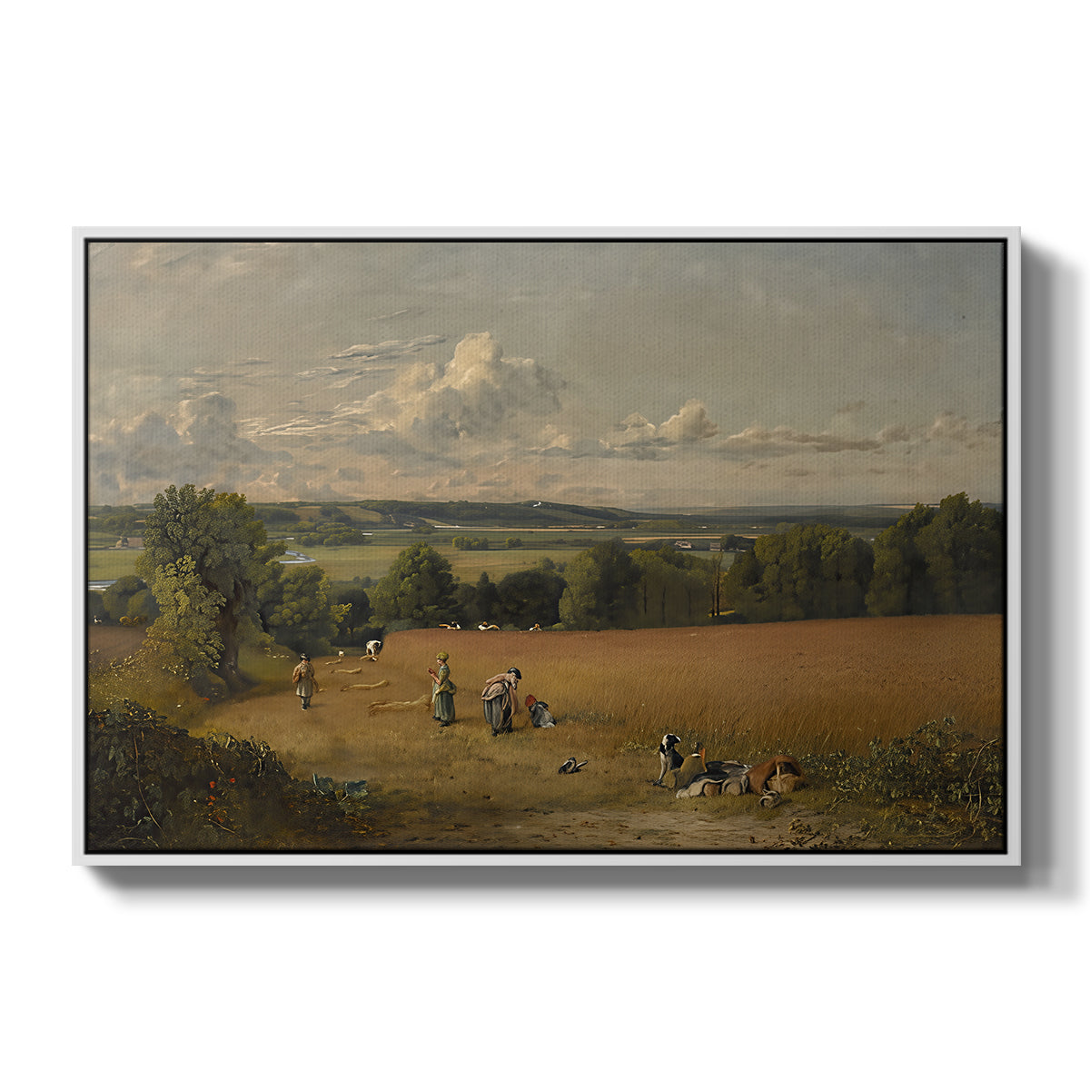 The Wheat Field, 1816 - Floater Framed Canvas Print