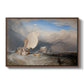 Fishing Boats with Hucksters Bargaining for Fish, 1837-1838 - Floater Framed Canvas Print