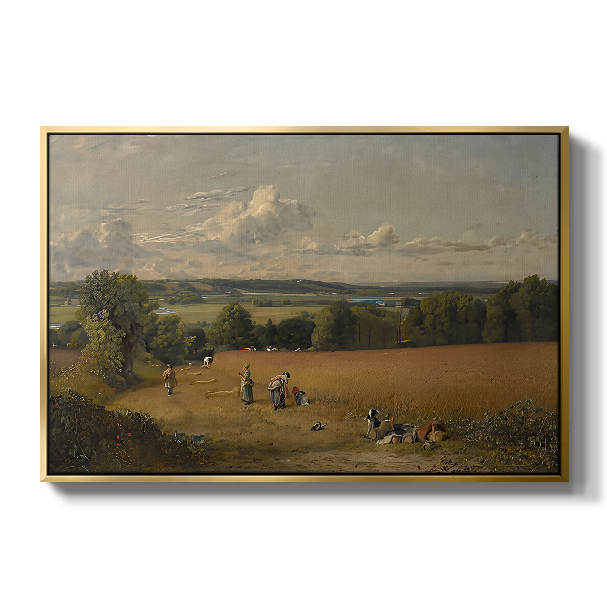 The Wheat Field, 1816 - Floater Framed Canvas Print