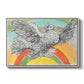 Flying Dove with Rainbow (Colombe volant à l'Arc-en-ciel), 1952 - Floater Framed Canvas Print