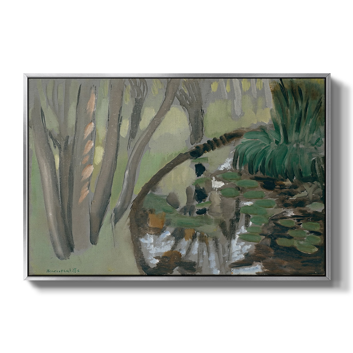 The Stream, Maintenon, 1918 - Floater Framed Canvas Print