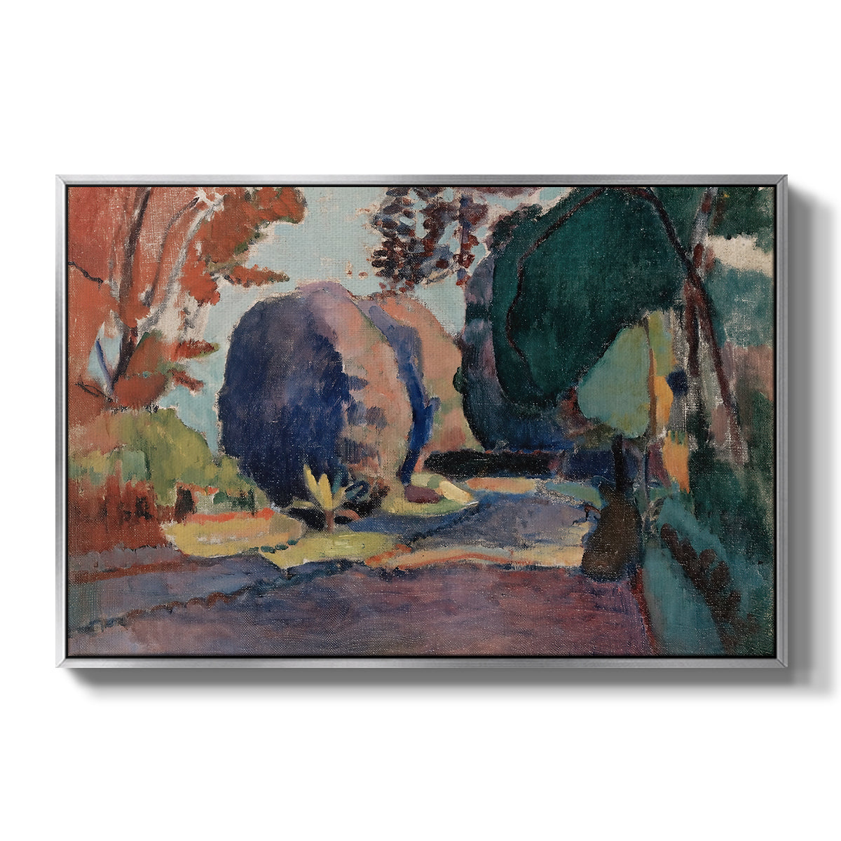 The Luxembourg Gardens, 1901 - Floater Framed Canvas Print