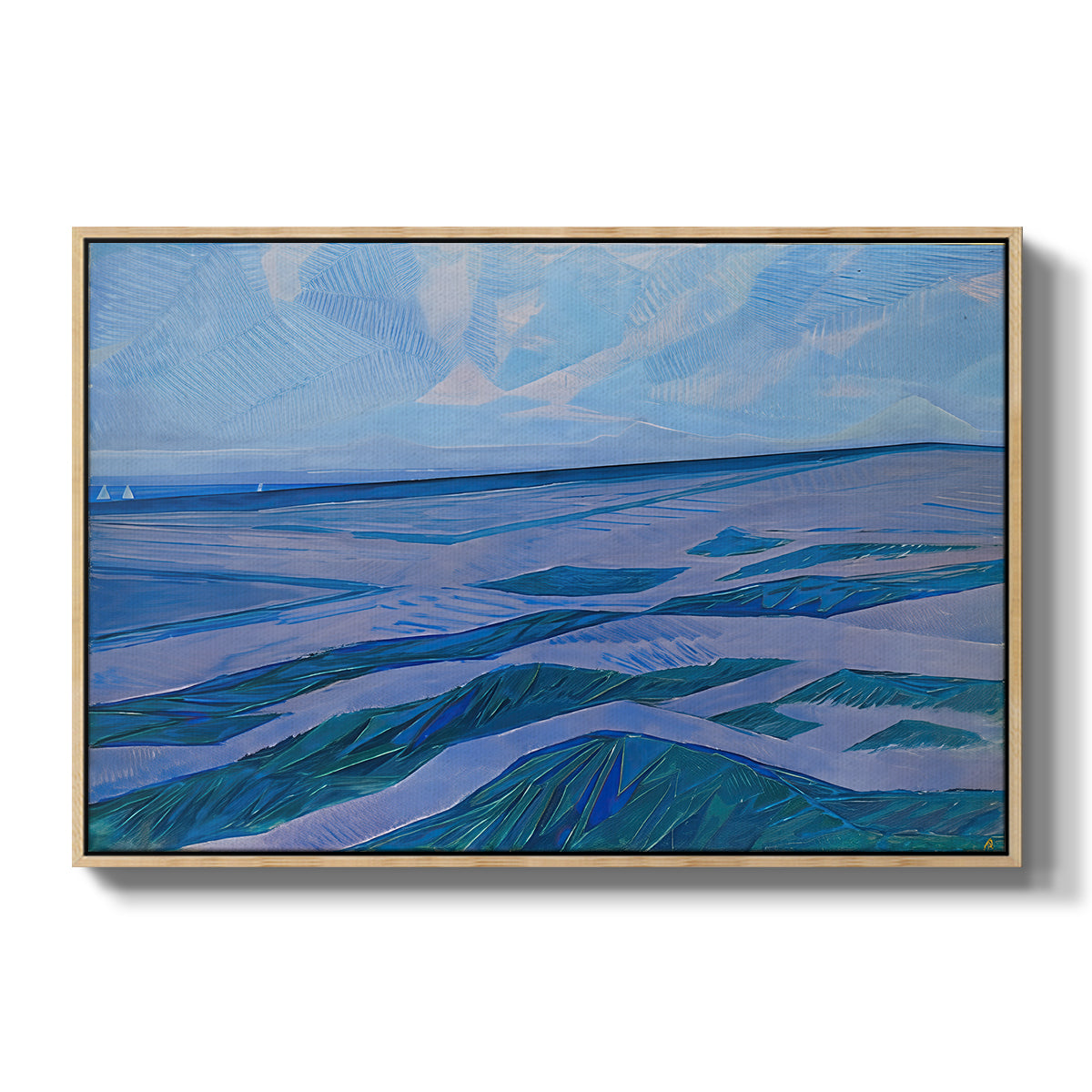 Dune Landscape, 1911 - Floater Framed Canvas Print