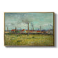 Factories at Clichy, 1887 - Floater Framed Canvas Print