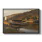 Landingsbrygge Husvik, Drøbak, 1875 - Floater Framed Canvas Print