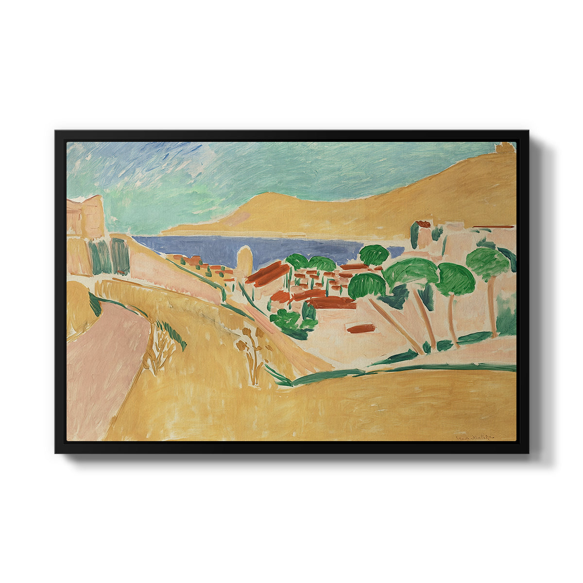Collioure in August, c. 1911 - Floater Framed Canvas Print